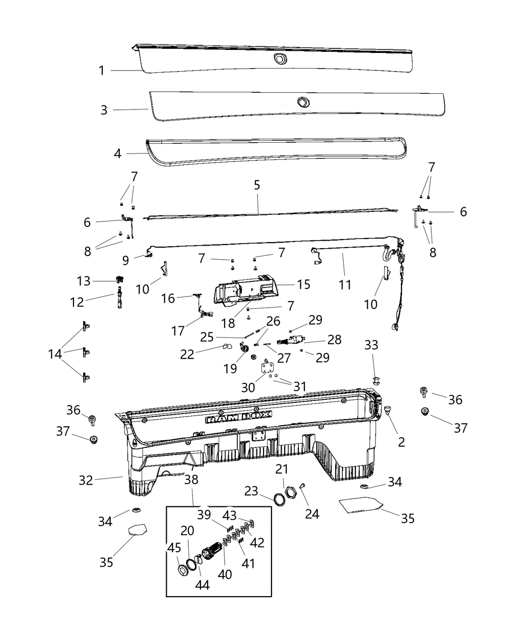 Mopar 68428853AA Wiring Door Lock Actuator