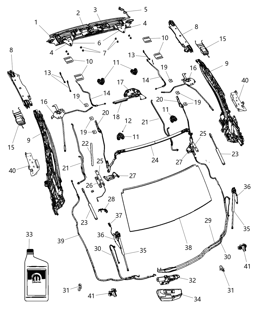 Mopar 4389864AD Bracket Bulkhead