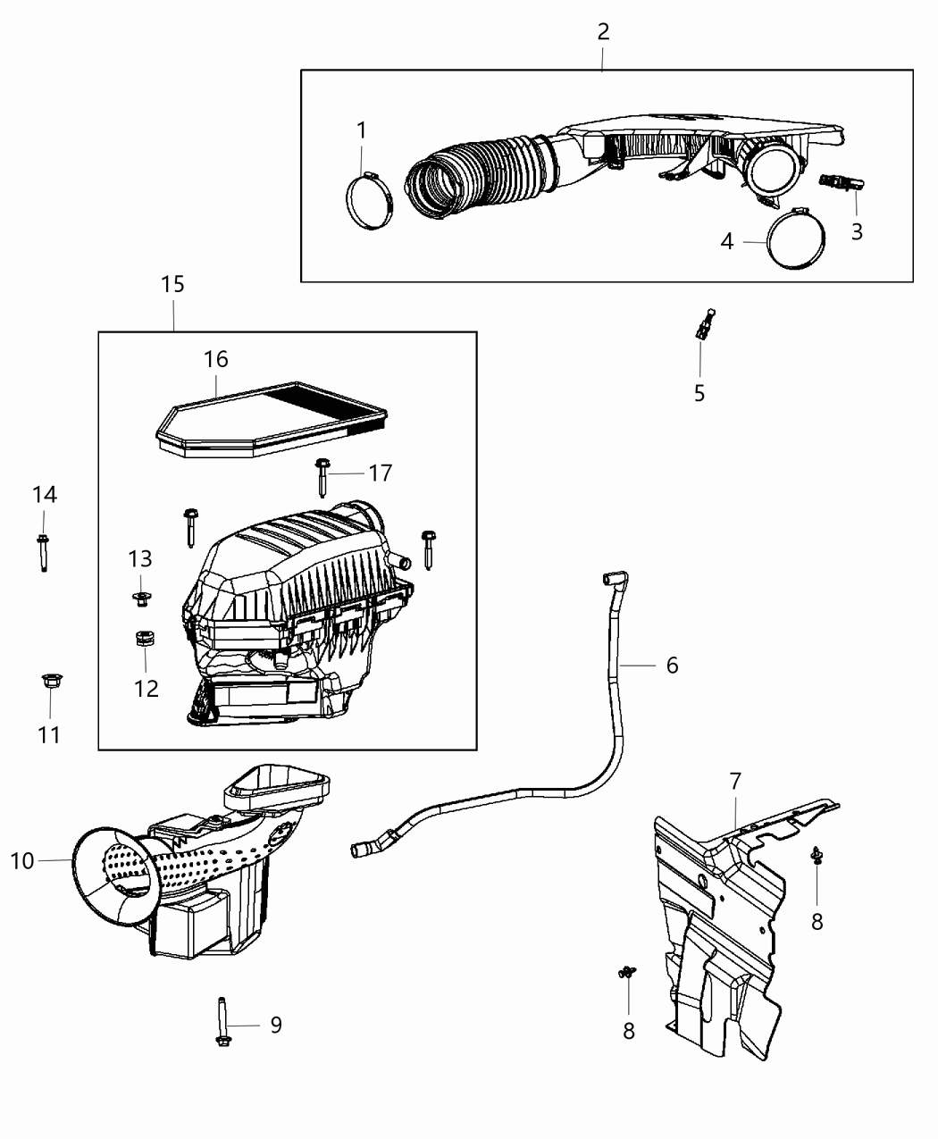 Mopar 4861927AC Resonator Air Cleaner
