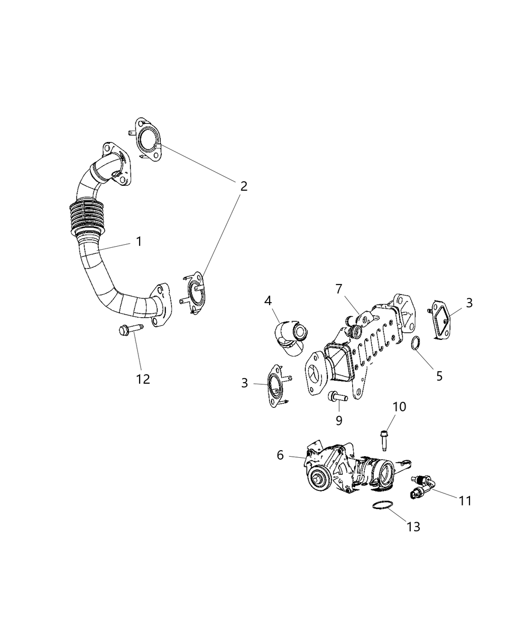 Mopar 4893769AA Gasket Turbocharger