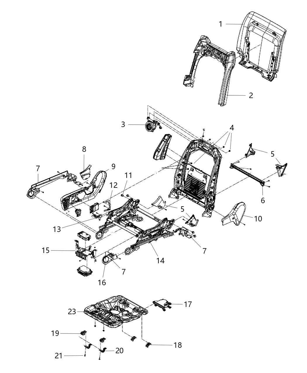 Mopar 1XN962X9AA Shield Seat Adjuster Outer 1XN962X9AA Mopar Shield Seat Adjuster Outer