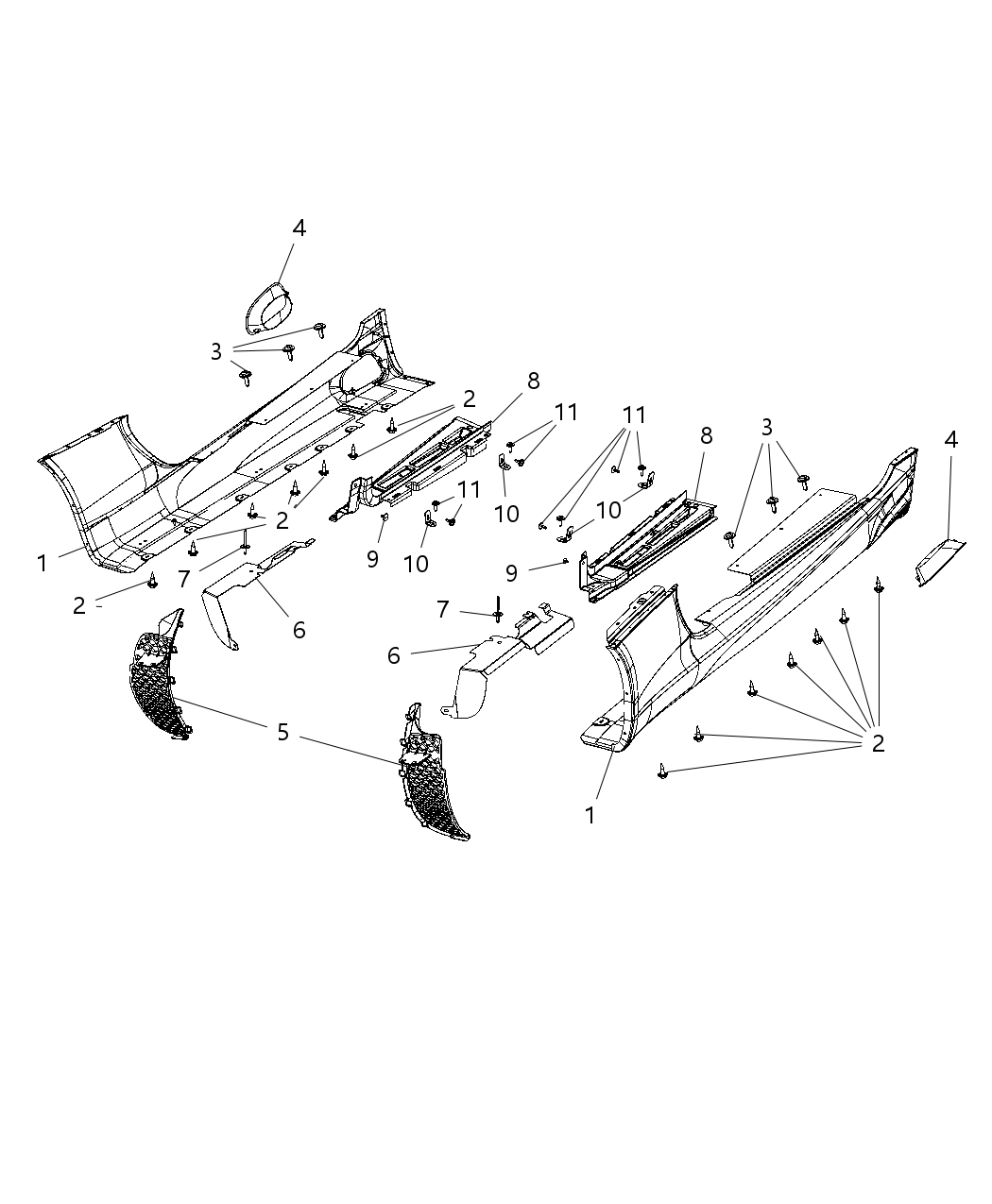 68253195AA Mopar Panel Side Sill