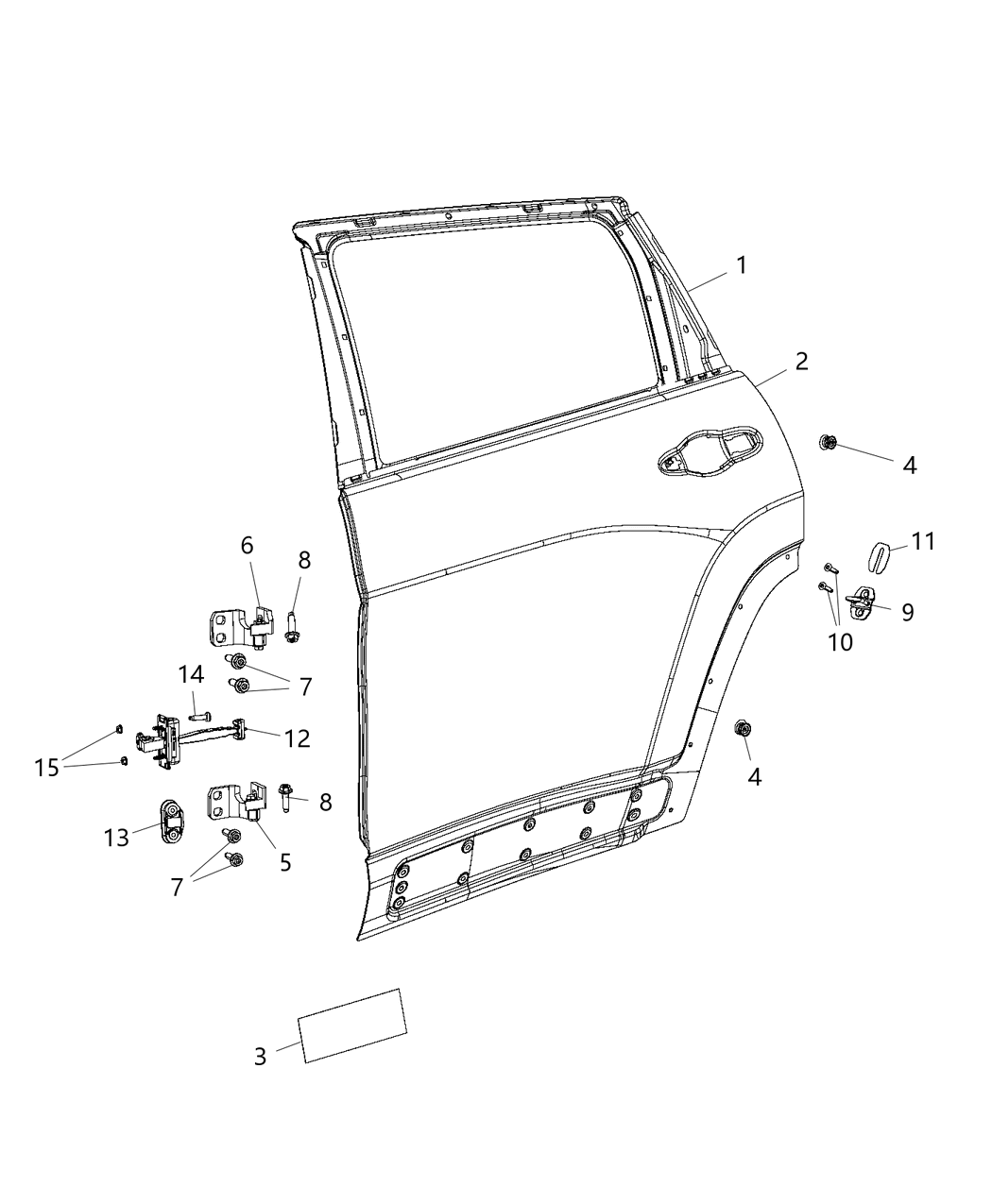 Mopar 68193310AB Seal Door Check