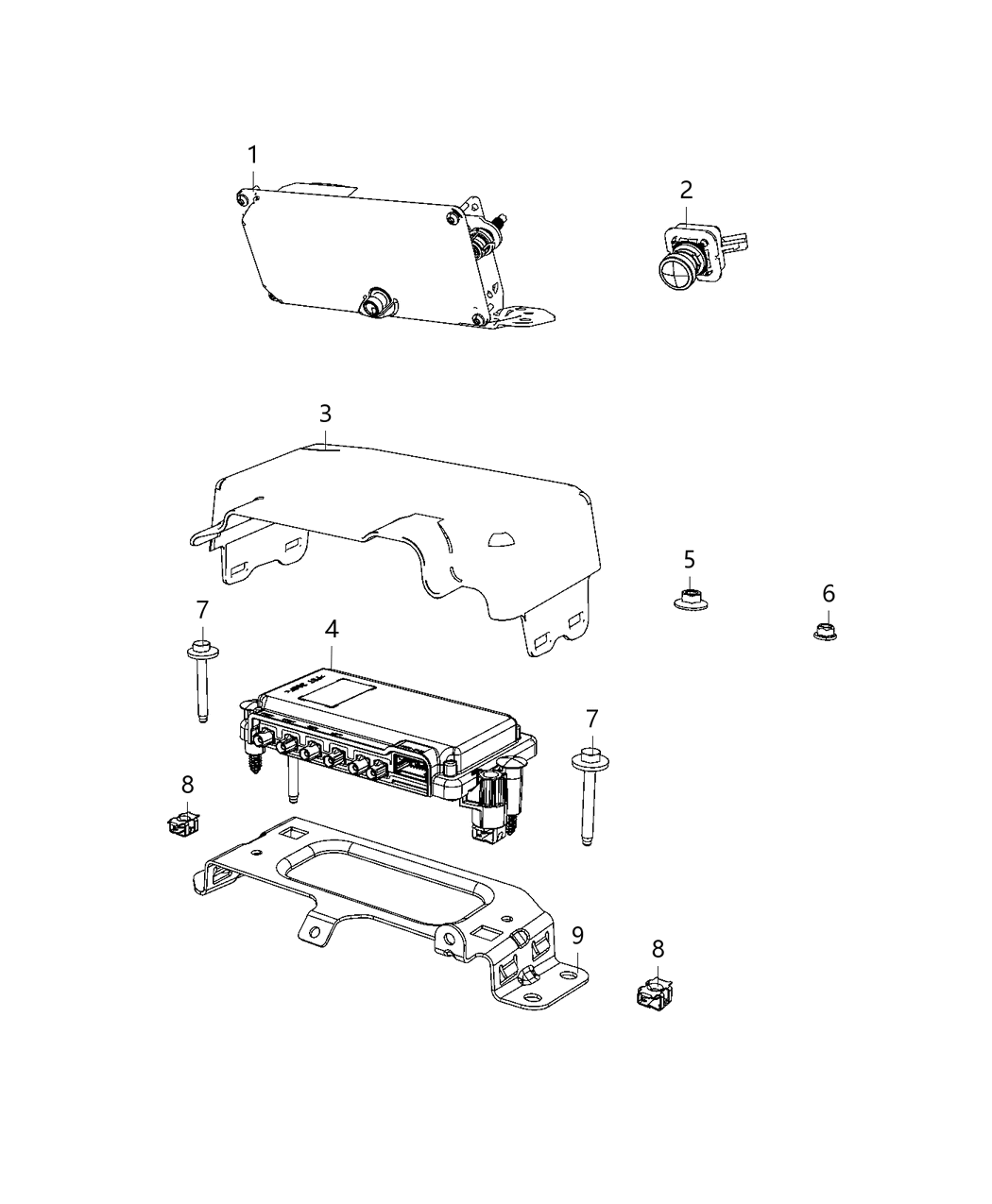 Mopar 56029825AG Camera