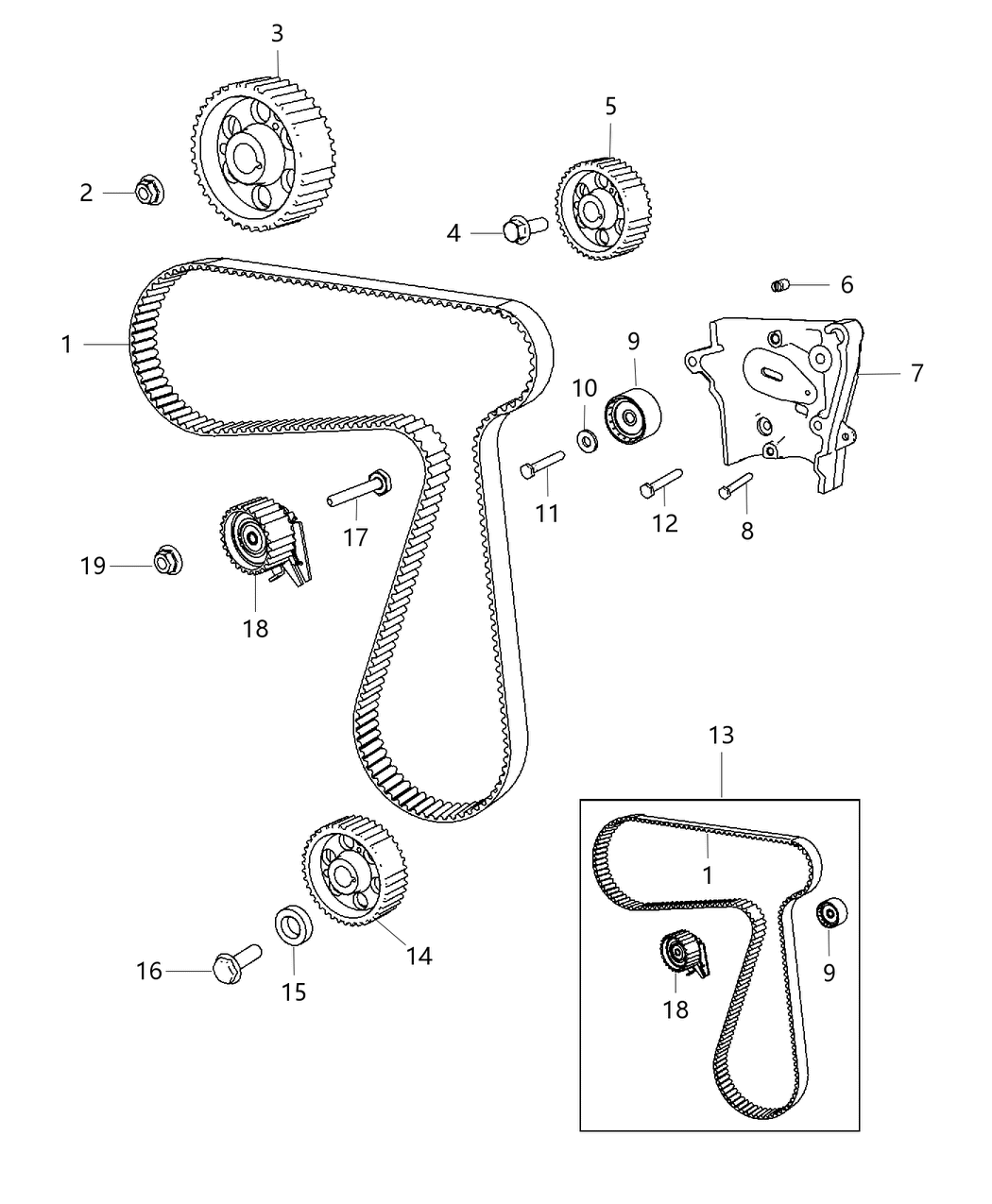 Mopar 68242275AA Bracket Tensioner Support