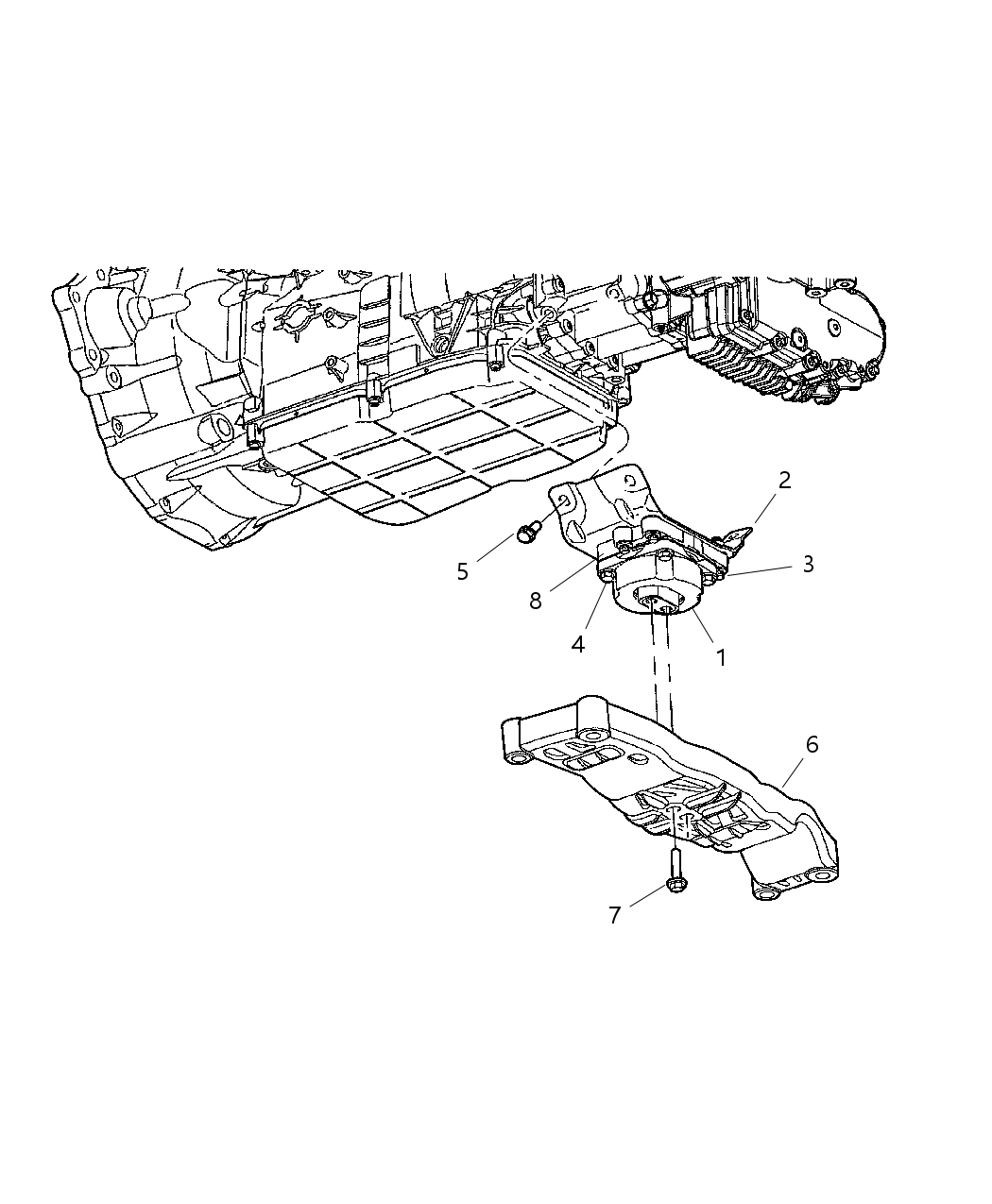 Mopar 4578158AE Mount Transmission Mopar 4578158AE Mount Transmission