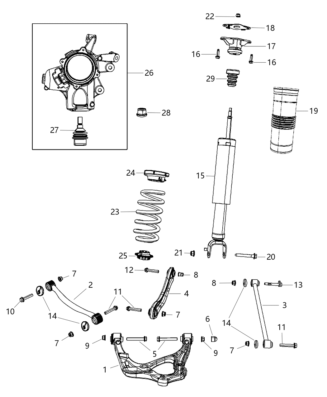 Mopar 5168291AB Spring Rear Coil Mopar 5168291AB Spring Rear Coil
