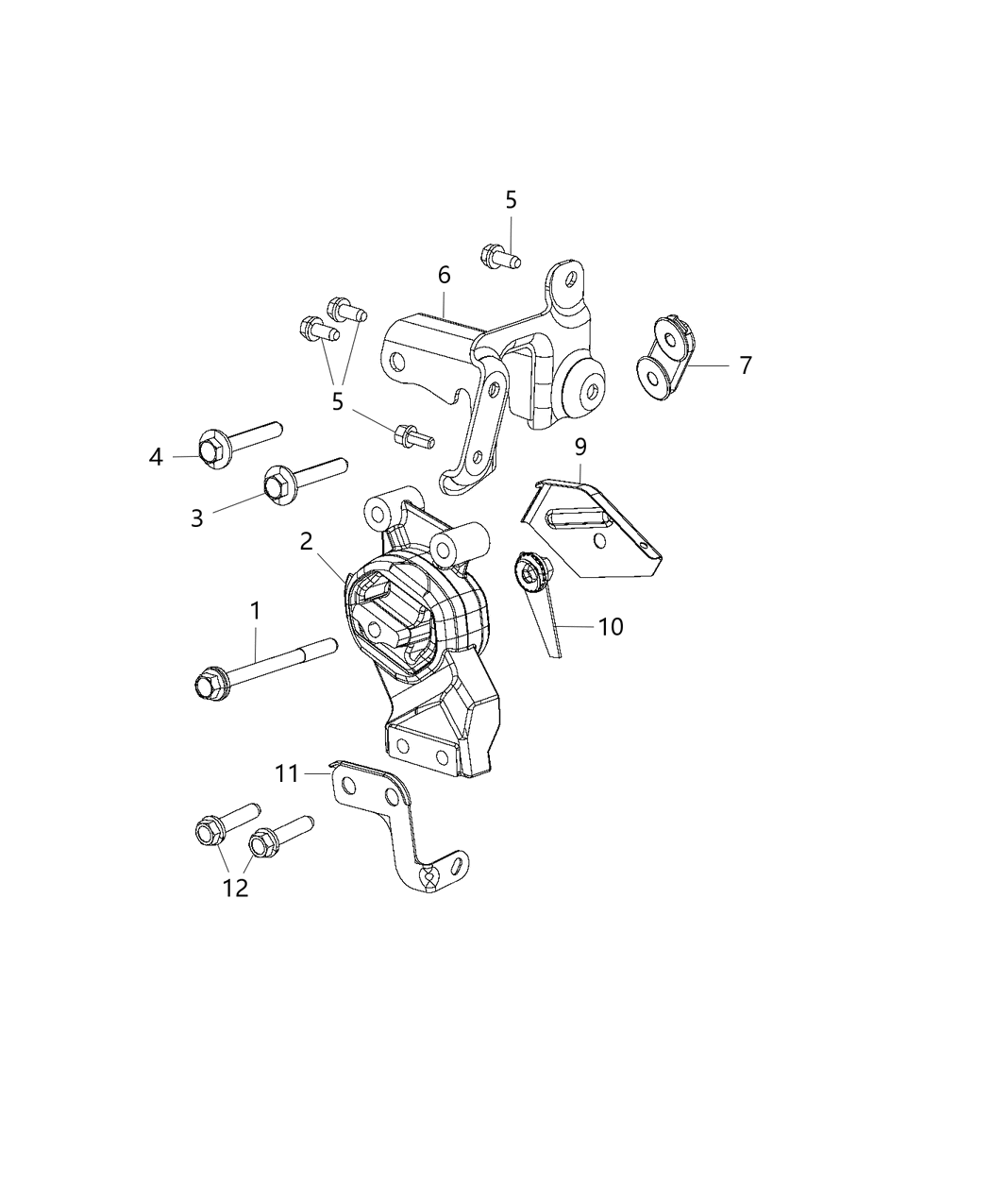 Mopar 68159776AB Shield Heat Engine Mount 68159776AB Mopar Shield Heat Engine Mount