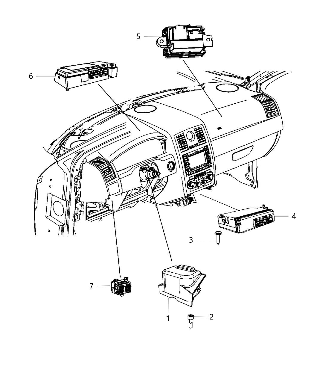 Mopar 5091072AJ Telematics Module for Vehicles with Navigation Radios