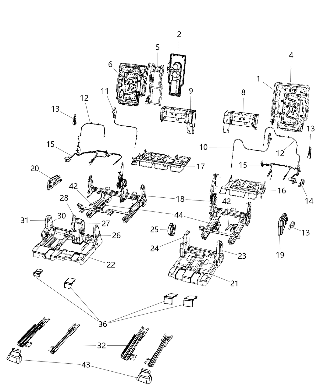 Mopar 68042245AA Mechanism Child Booster Seat