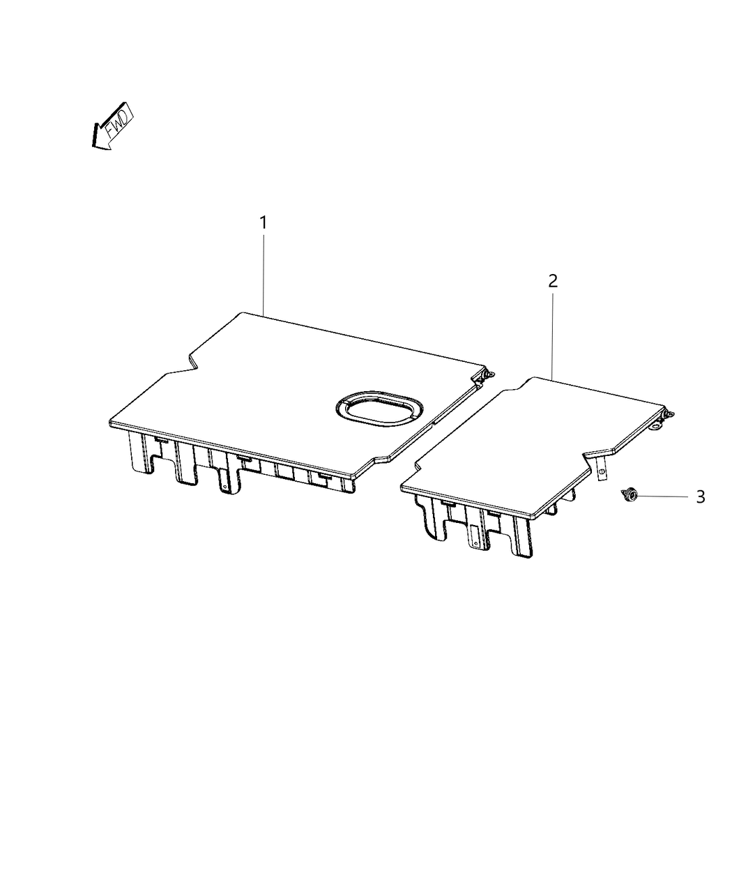 Mopar 5SD54LU7AD Load Floor Folding 60% 5SD54LU7AD Mopar Load Floor Folding 60%