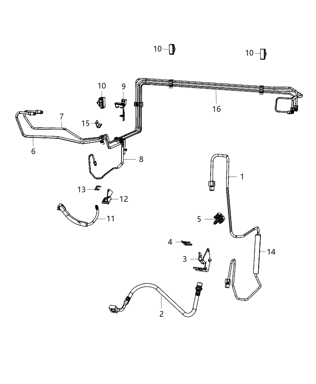 Mopar 68235494AC Tube Bundle Brake