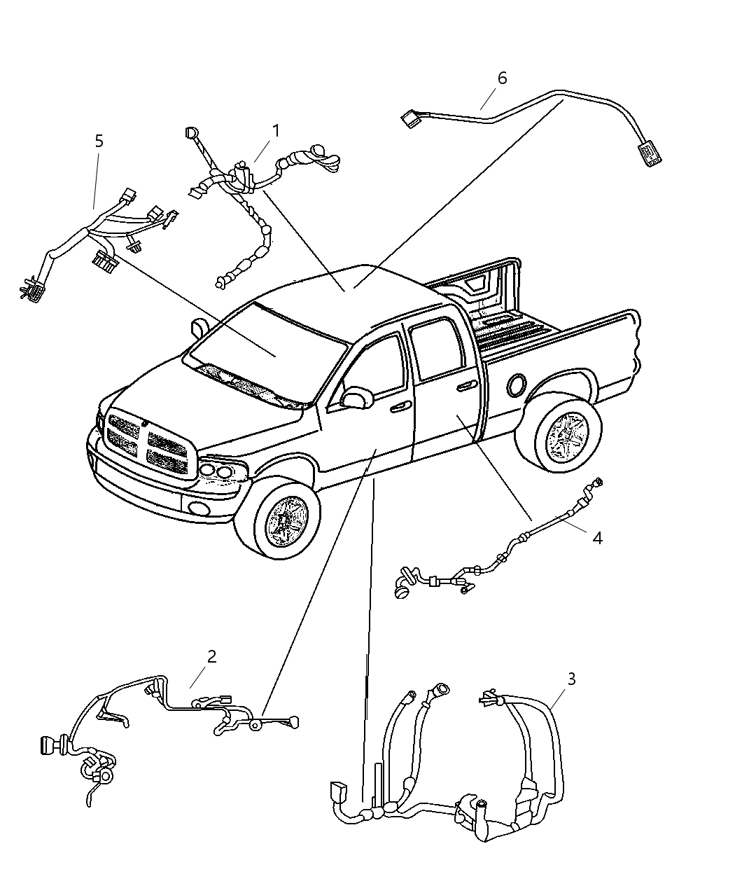 Mopar 56049600AE Wiring Rear Door