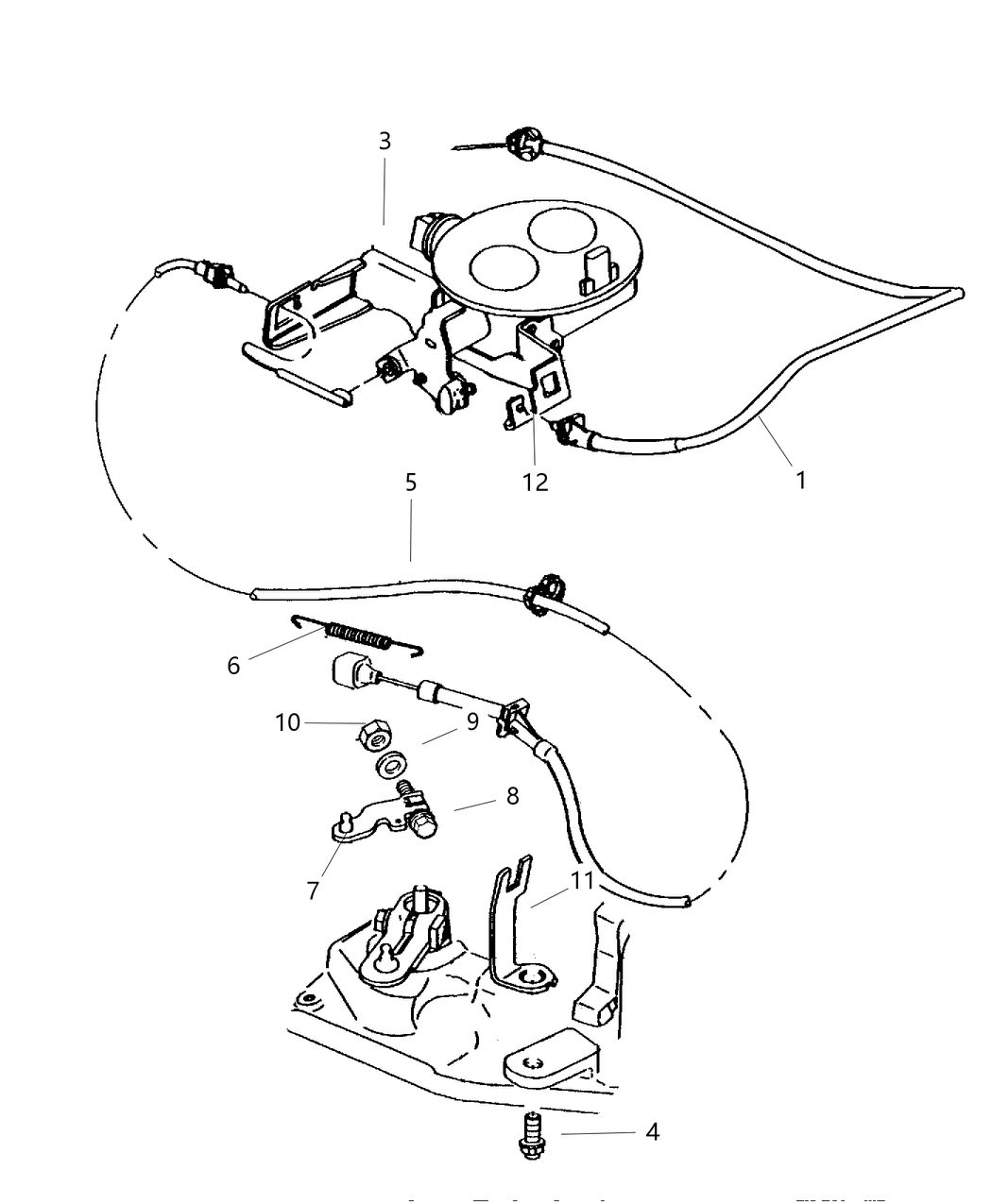 Mopar 5086812AA Support Bellcrank Throttle Position Sensor Service Mopar 5086812AA Support Bellcrank Throttle Position Sensor Service