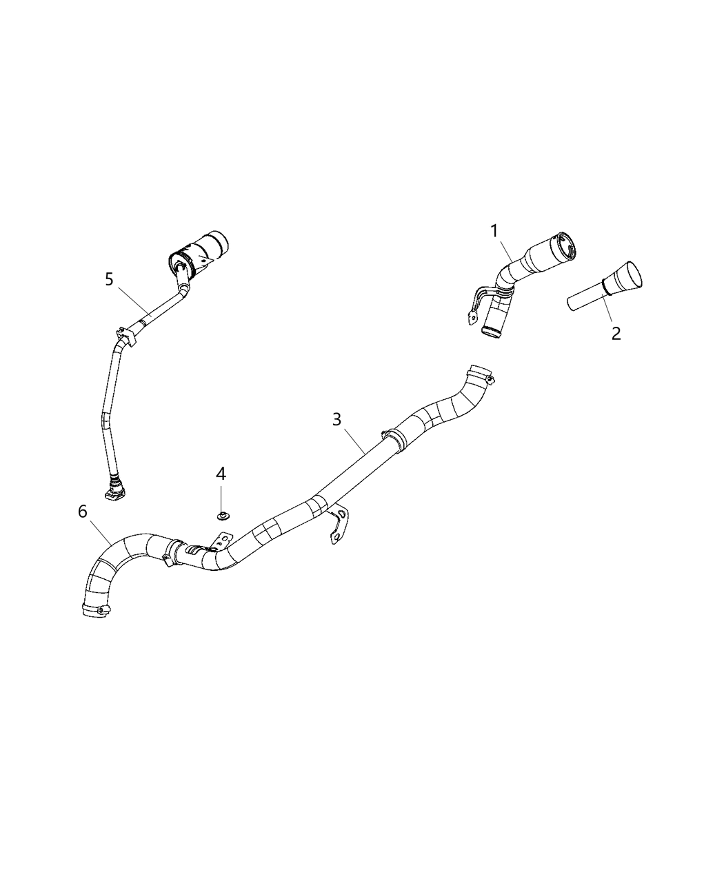 Mopar 52030402AD Tube Filler Extension 52030402AD Mopar Tube Filler Extension