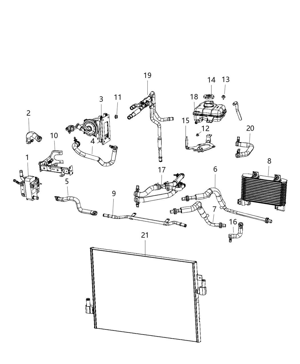 Mopar 68318316AC Hose Coolant
