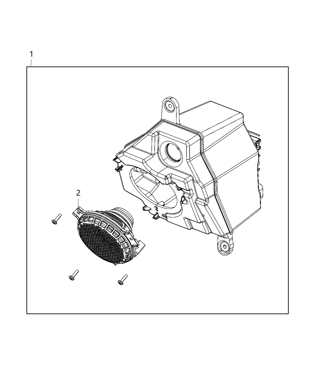 68302004AC Mopar Speaker Assembly Front