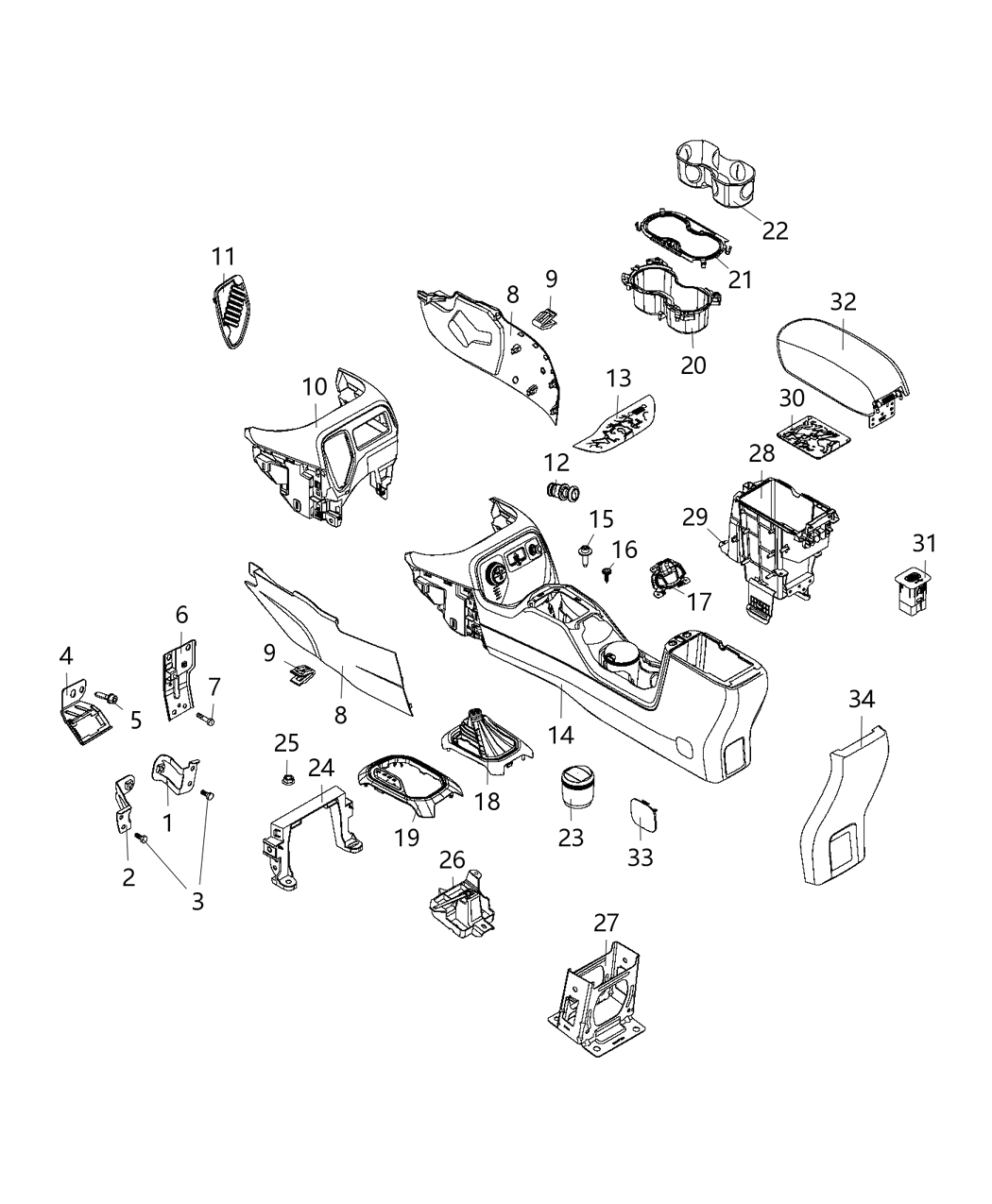Mopar 5ZM39LXHAA Boot Gearshift Lever 5ZM39LXHAA Mopar Boot Gearshift Lever