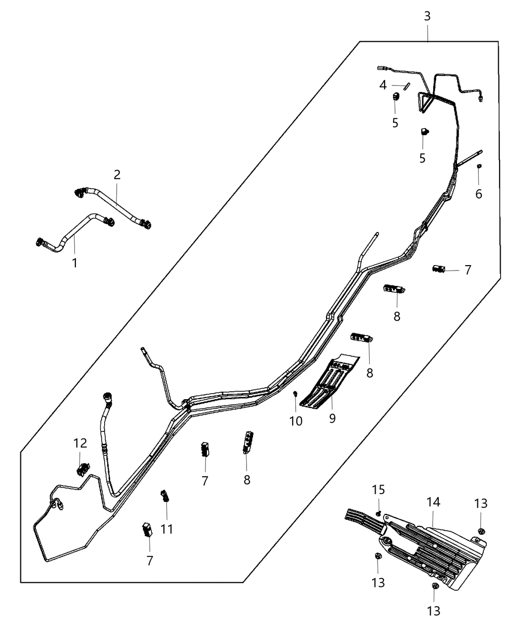 Mopar 68250924AC Bundle Fuel Line 68250924AC Mopar Bundle Fuel Line