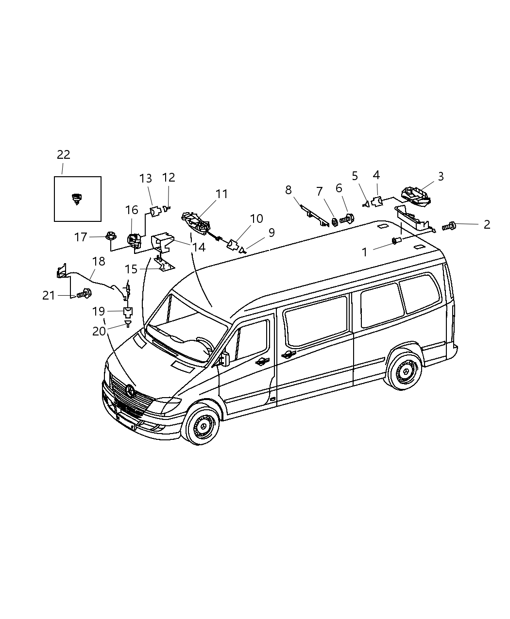 Mopar 68017615AA Sensor 68017615AA Mopar Sensor