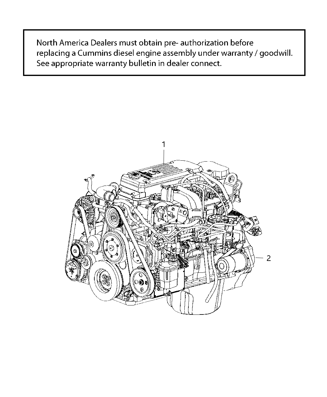 Mopar R8310898AA Engine Complete See Note