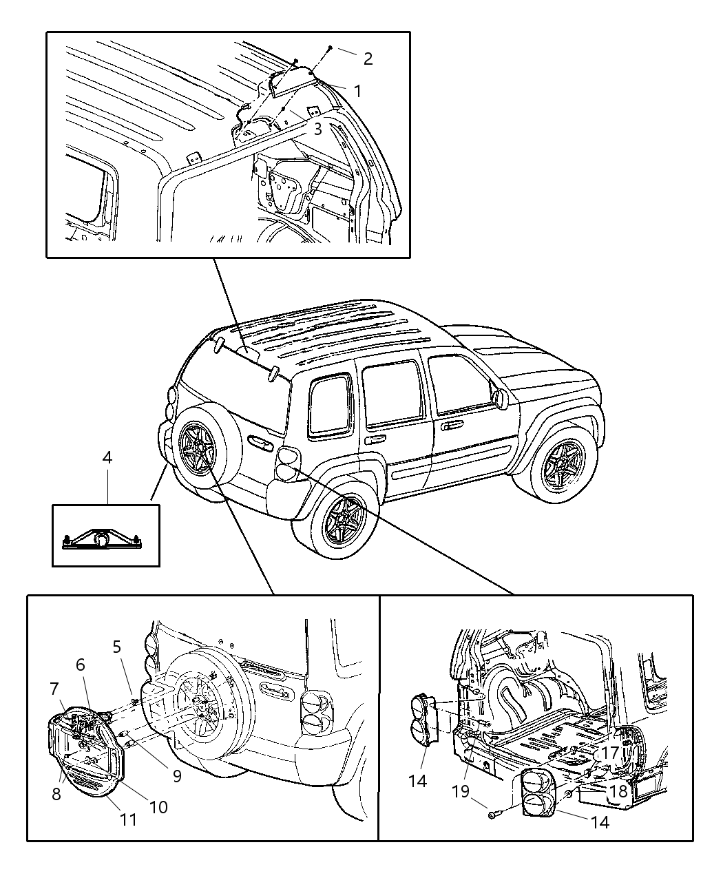Mopar 55155831AG Lamp Tail Stop Turn 55155831AG Mopar Lamp Tail Stop Turn