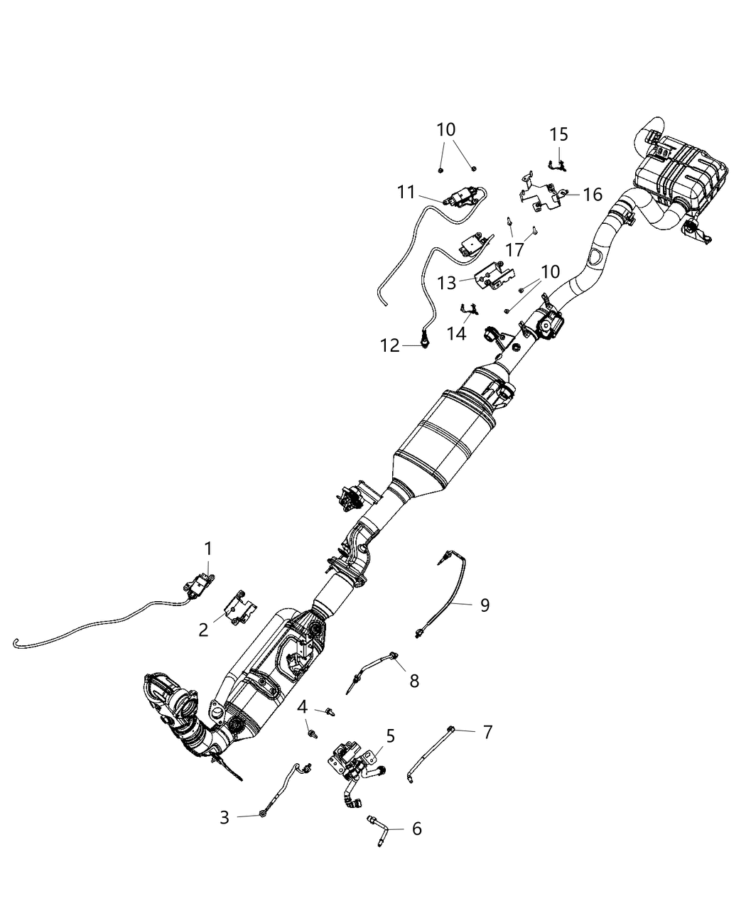 Mopar 68356593AA Nitrogen Oxide Sensor