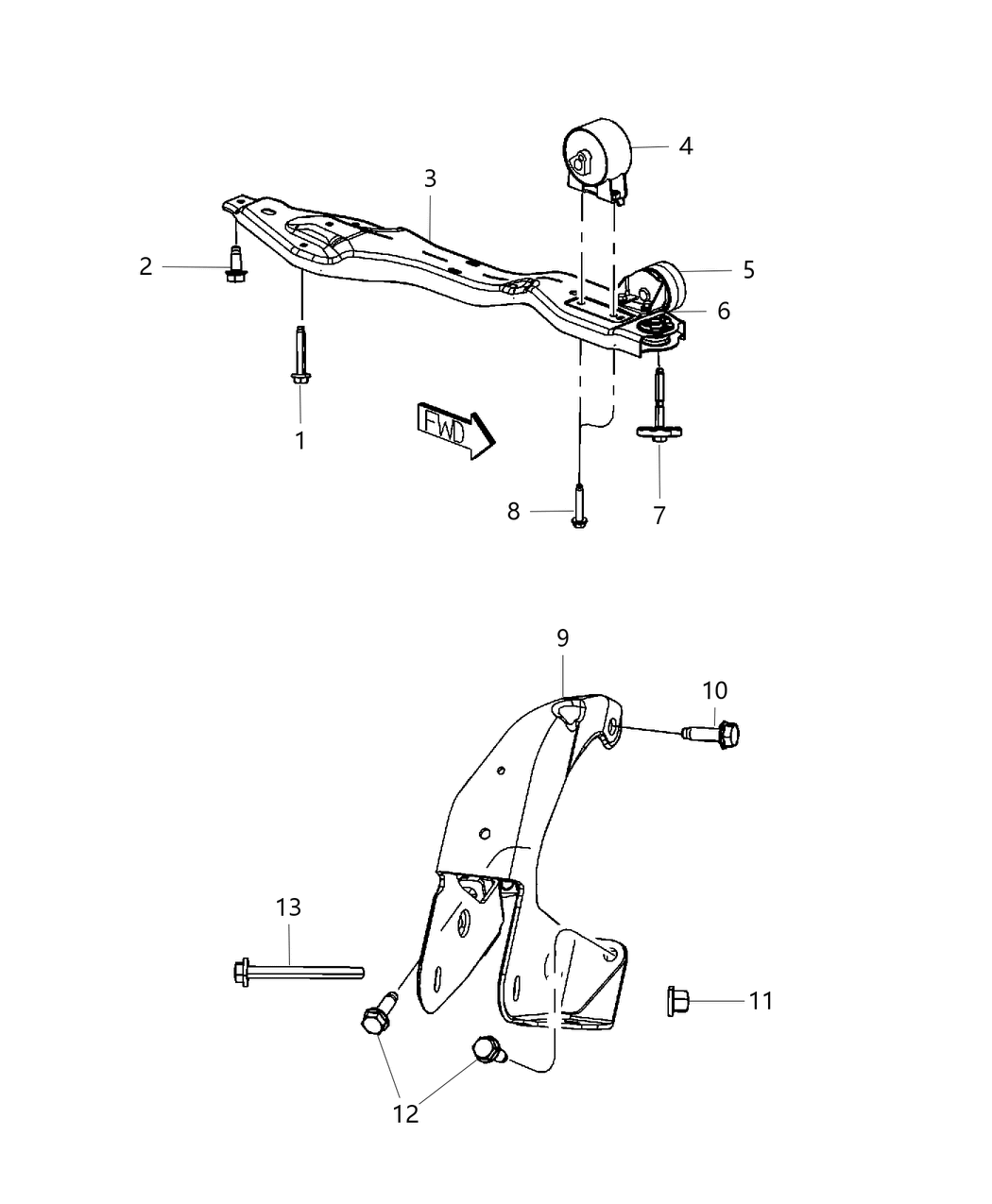 Mopar 4809828AF Support Engine