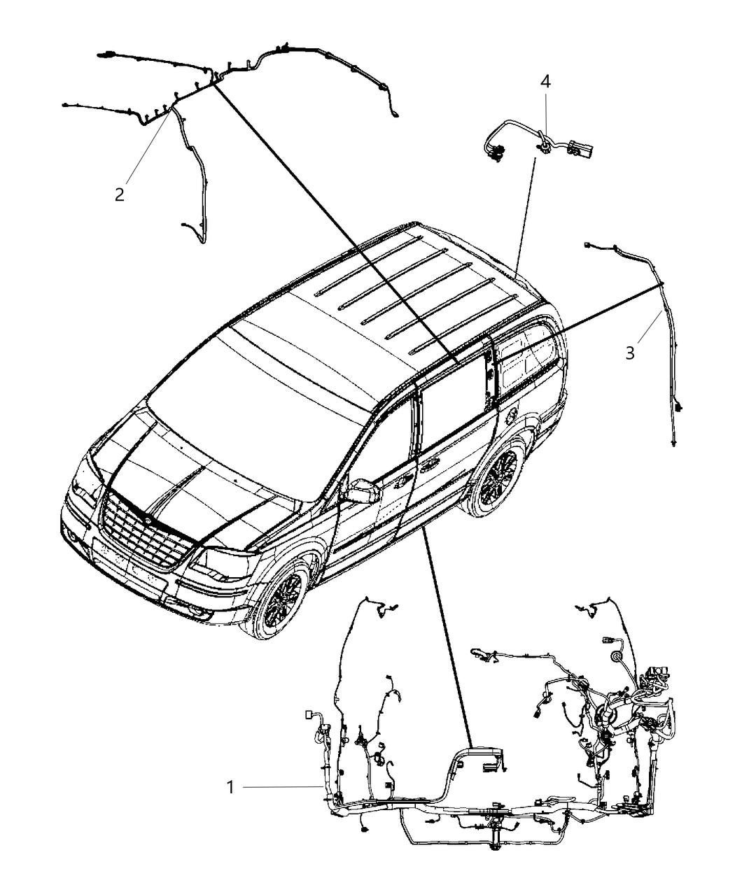 68067858AF Mopar Wiring Body
