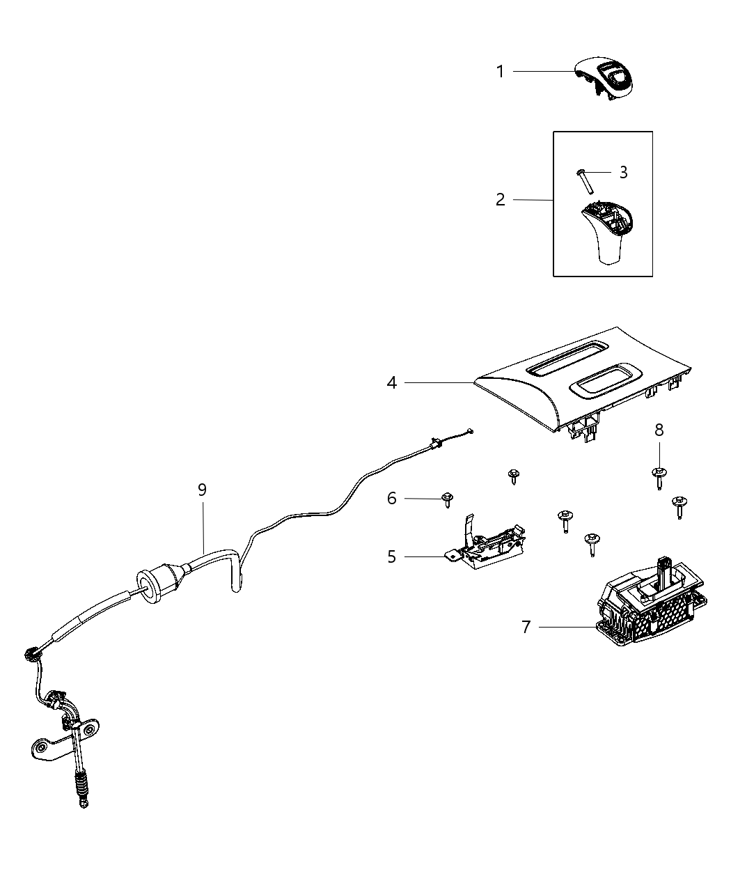 Mopar 68066474AD Release Automatic Transmission Shifter