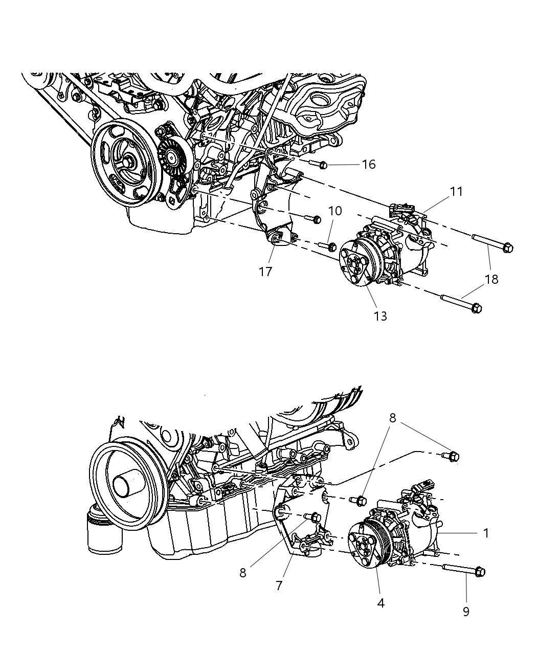 Mopar 4596550AC Compressor A/C