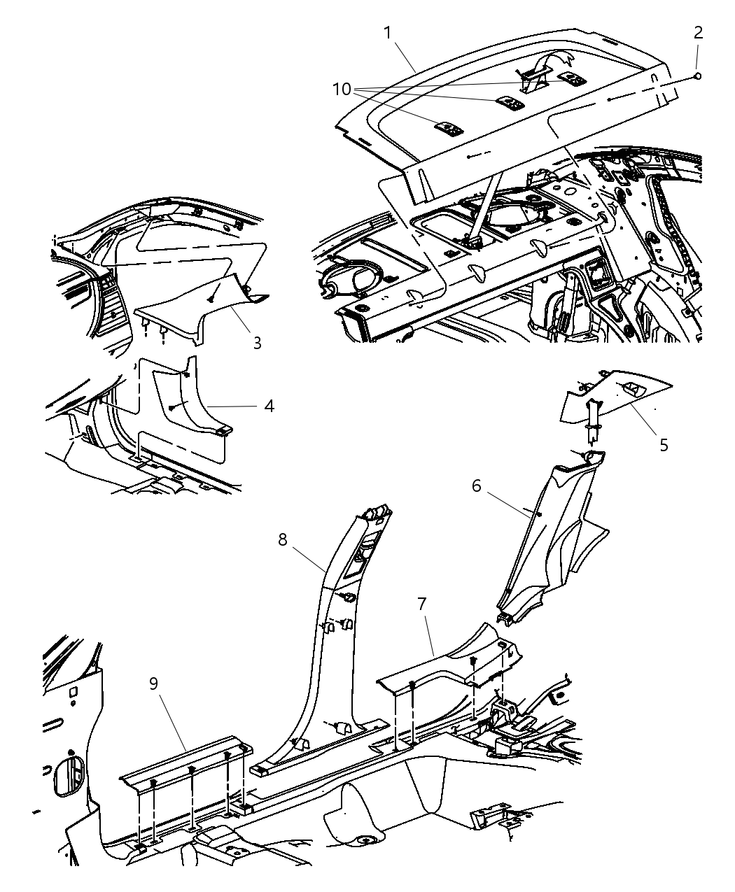 Mopar XR68DW1AC Panel Shelf Mopar XR68DW1AC Panel Shelf