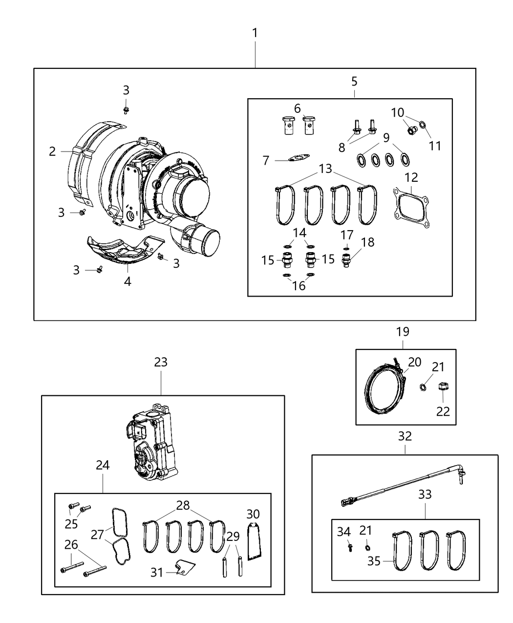 Mopar 68444775AA Sensor Turbocharger Speed Kit