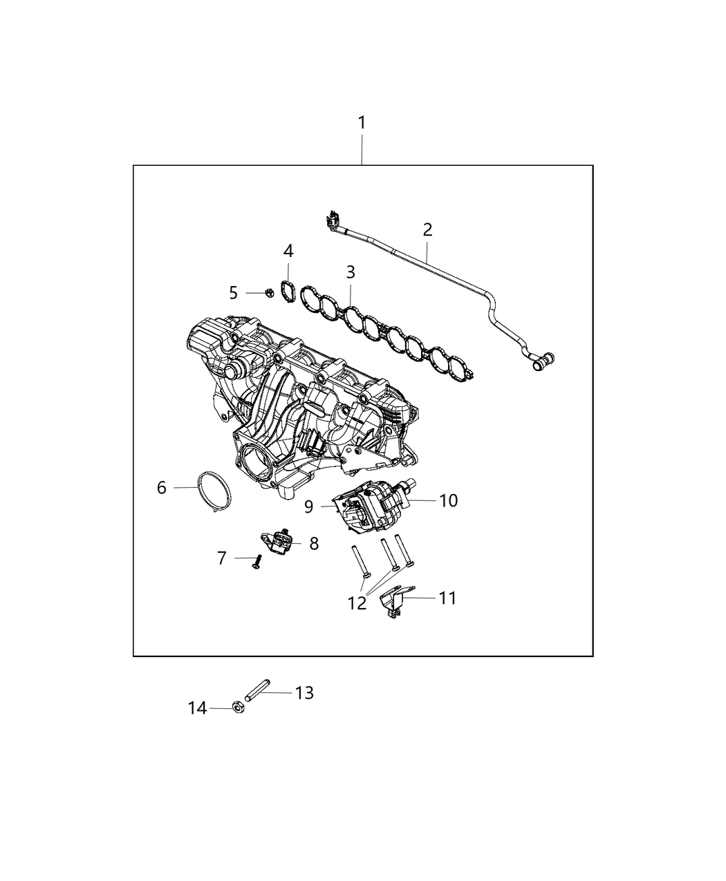 Mopar 68418111AA Gasket Intake Manifold