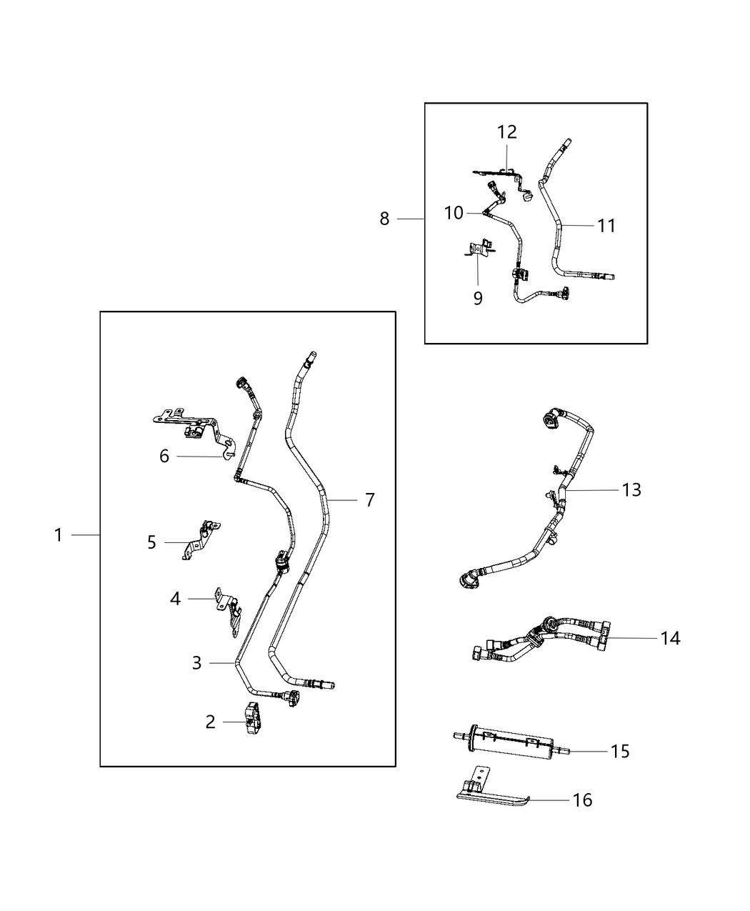 Mopar 68297720AD Tube Fuel Supply
