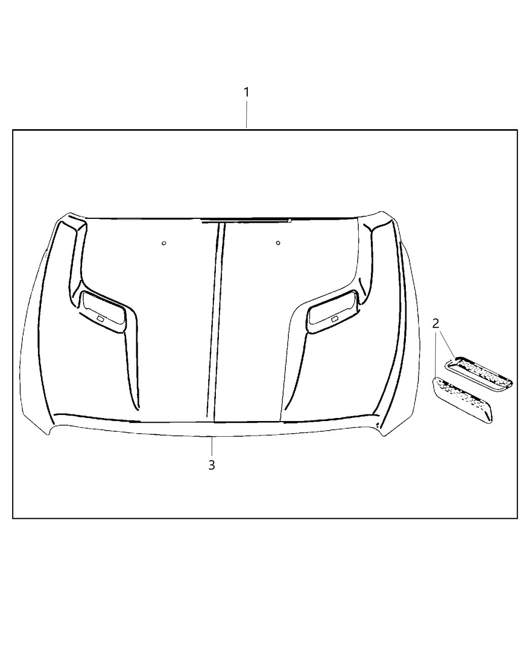 Mopar 68046800AF Bezel Hood