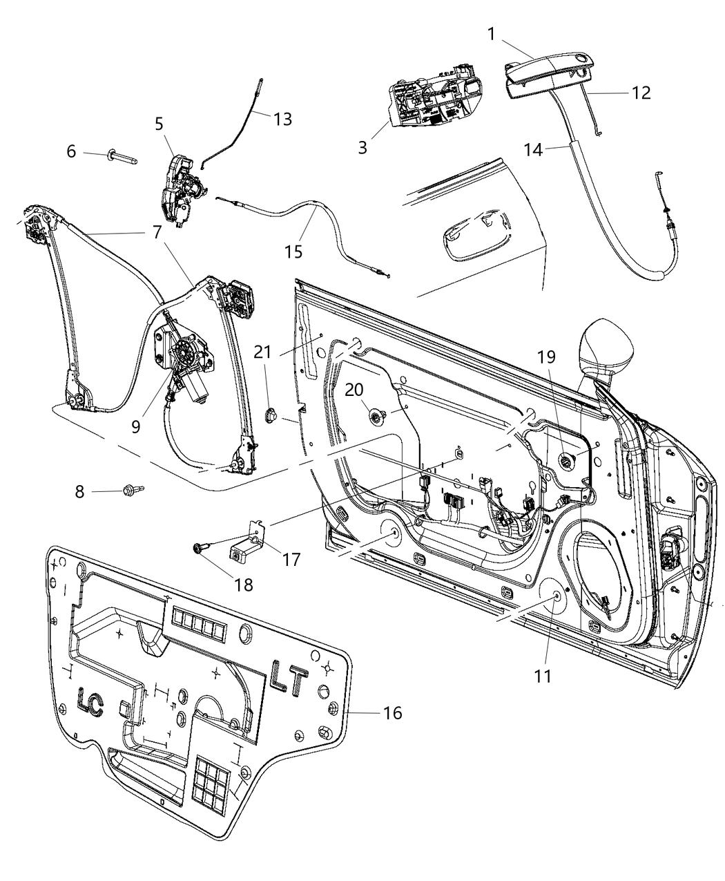 Mopar 1MZ85VJBAM Handle Front Door Exterior 1MZ85VJBAM Mopar Handle Front Door Exterior