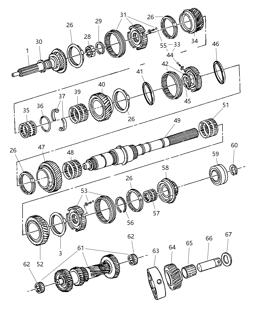 Mopar 5013381AA Bearing First Gear