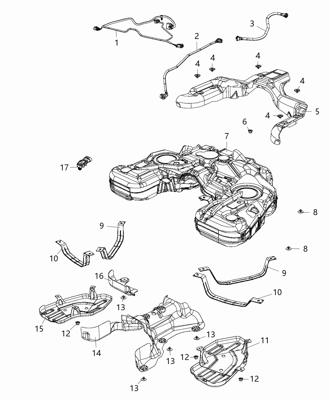 Mopar 68212661AB Wiring Fuel Tank Jumper