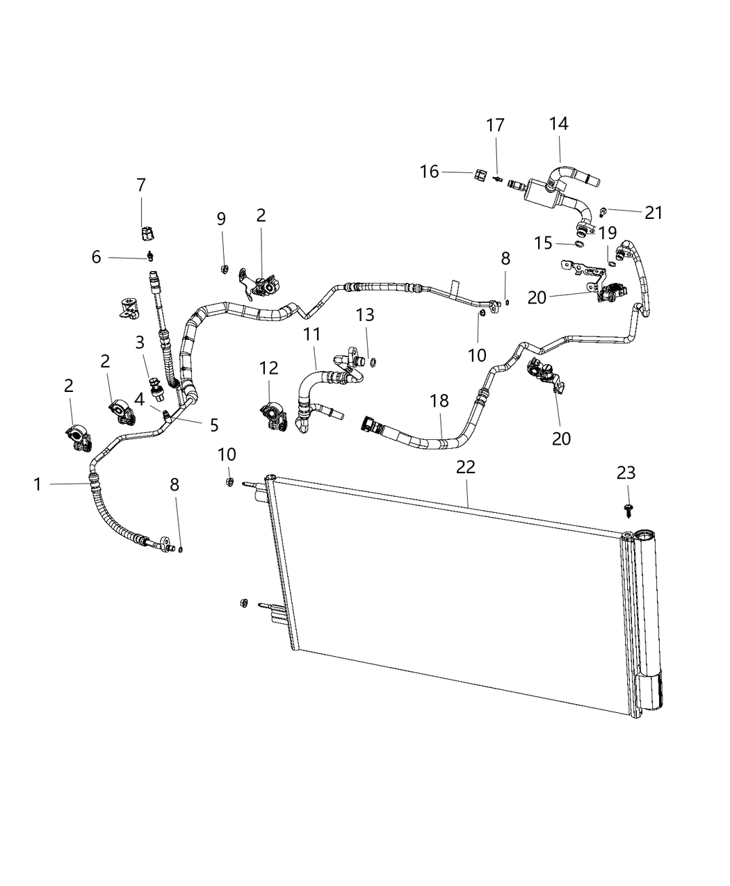 Mopar 68302442AC Line A/C Liquid 68302442AC Mopar Line A/C Liquid
