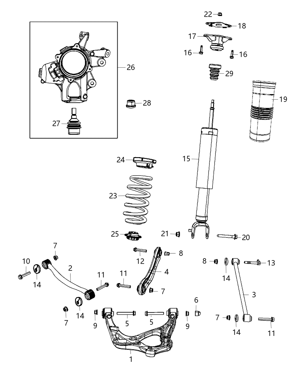 Mopar 68531701AA Shock Absorber Kit Suspension Rear Mopar 68531701AA Shock Absorber Kit Suspension Rear