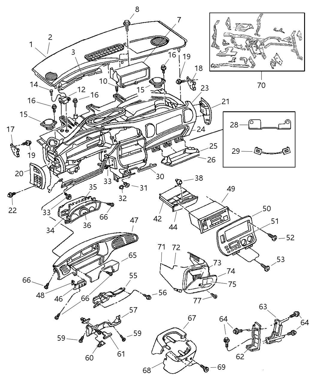 Mopar 5018258AA Retainer Cupholder