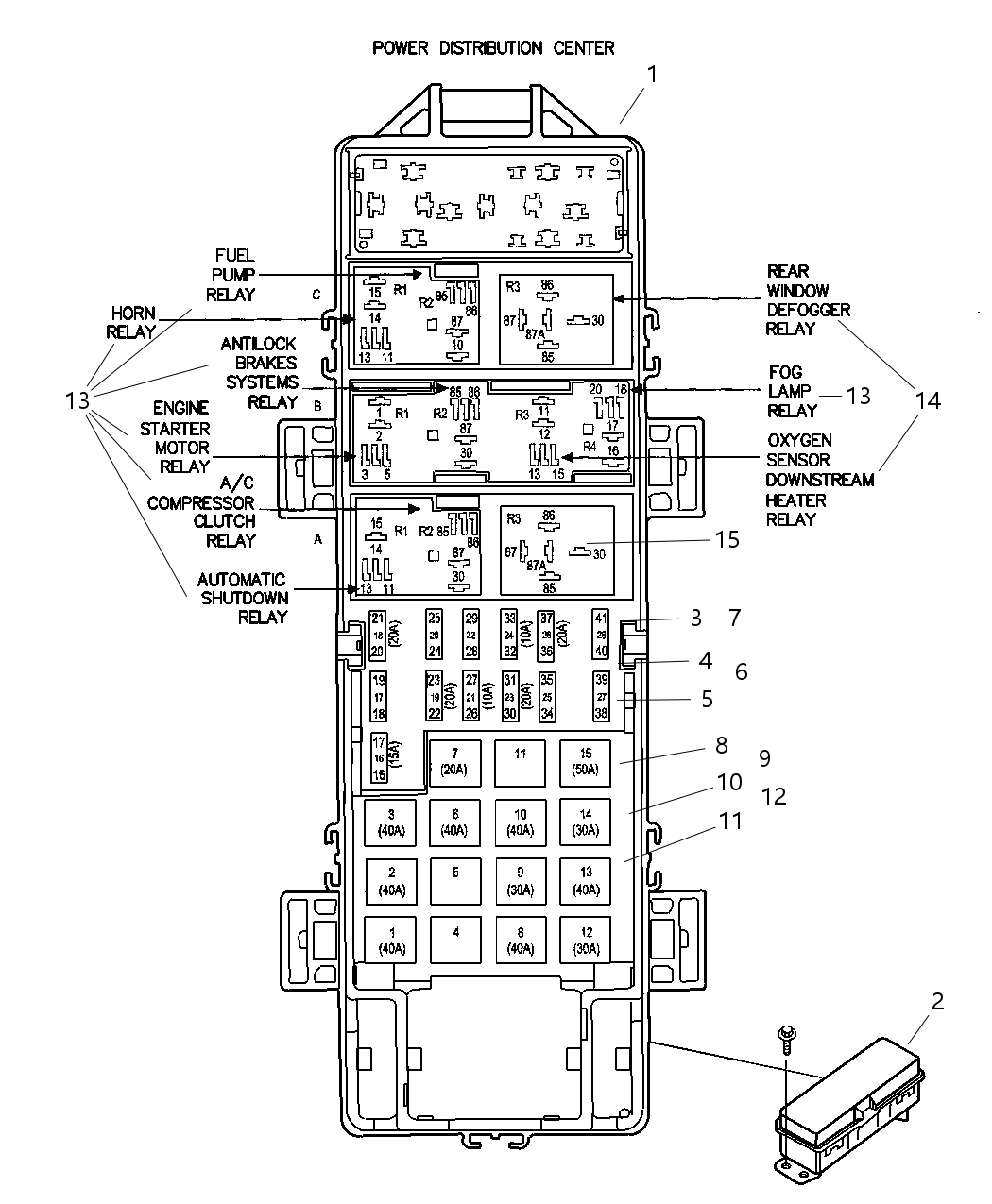 Mopar 68004065AA Holder Fuse