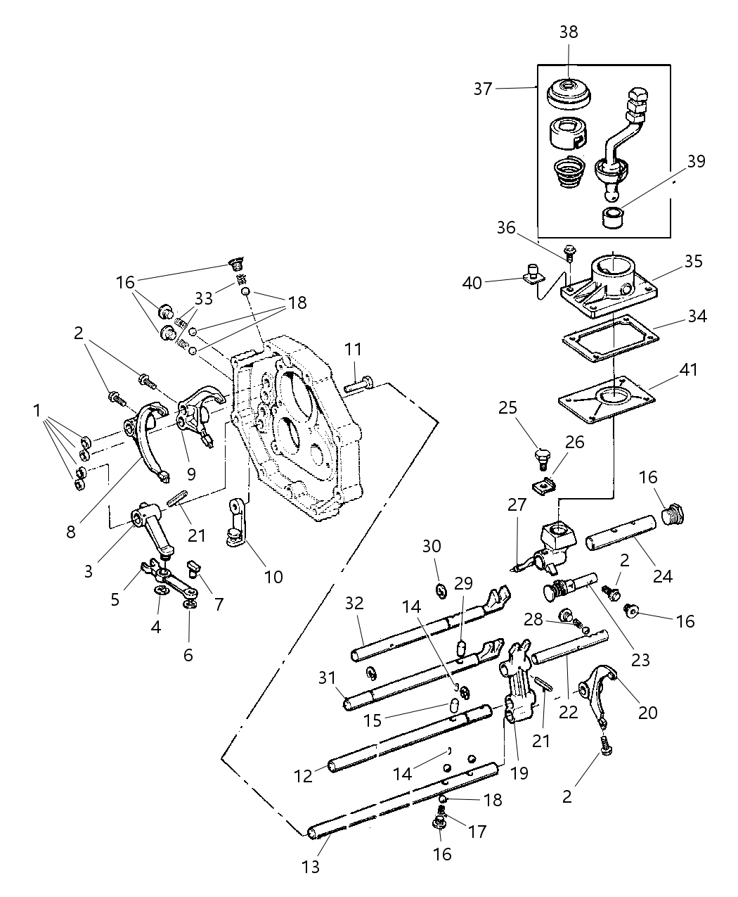 Mopar 83500521 Gasket Shift Lever Housing