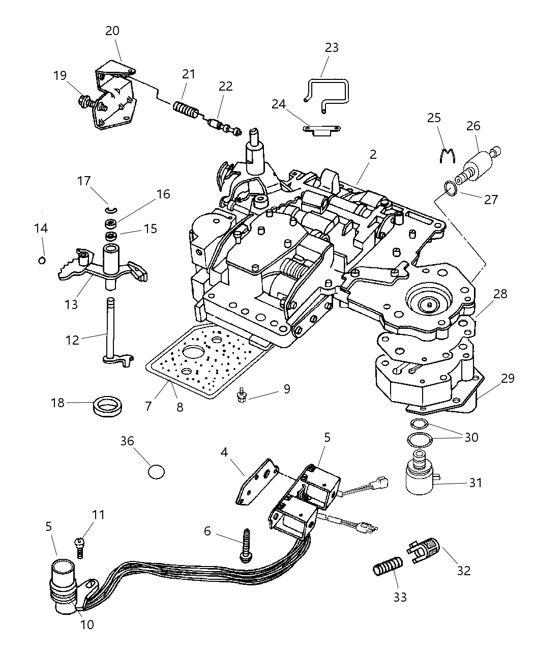 Mopar 5072413AA Seal And Gasket Package Valve Body And Servo