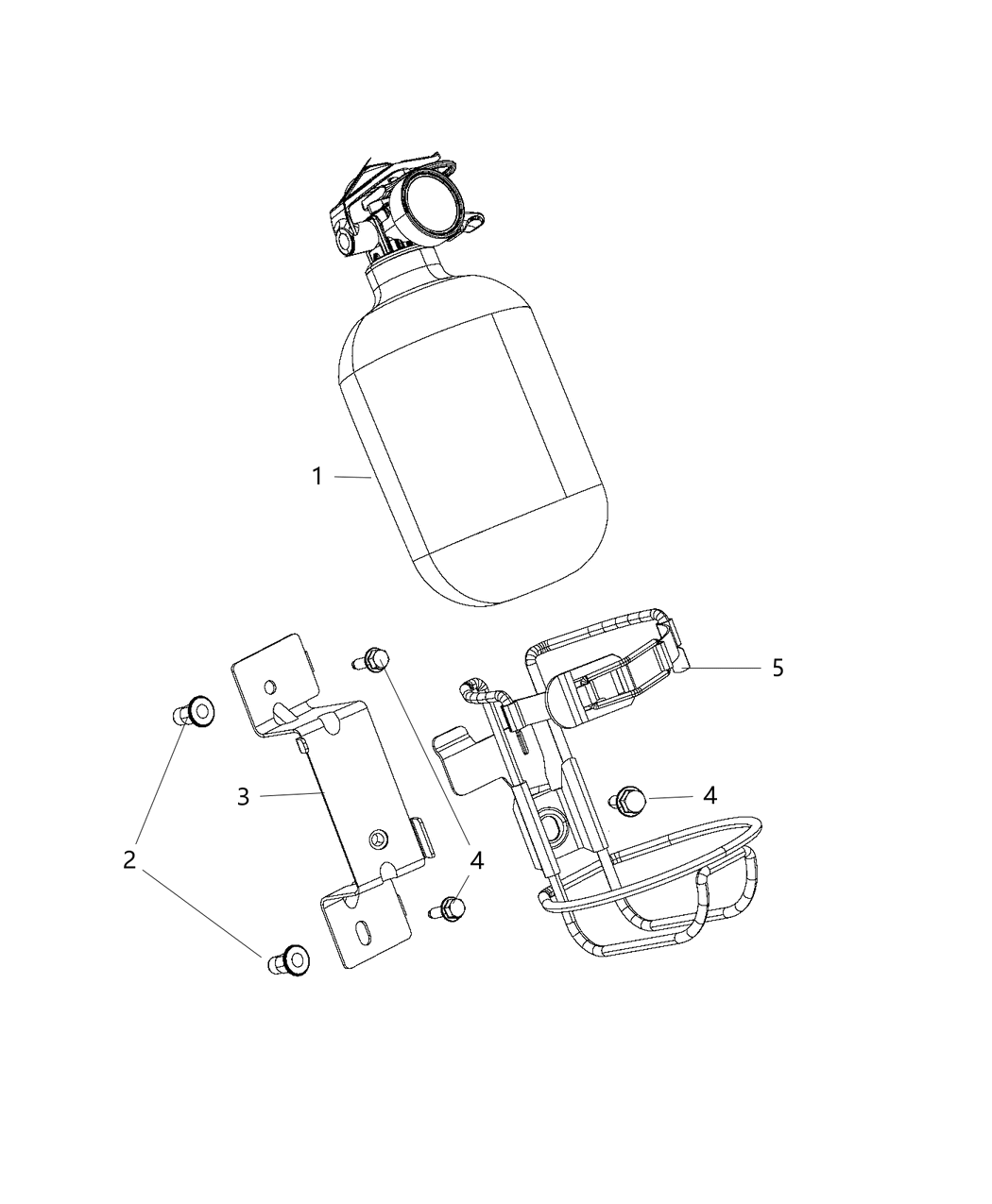 Mopar 5156104AC Bracket Extinguisher