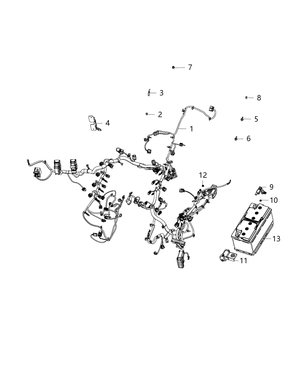 Mopar 68371277AB Wiring Transmission 68371277AB Mopar Wiring Transmission