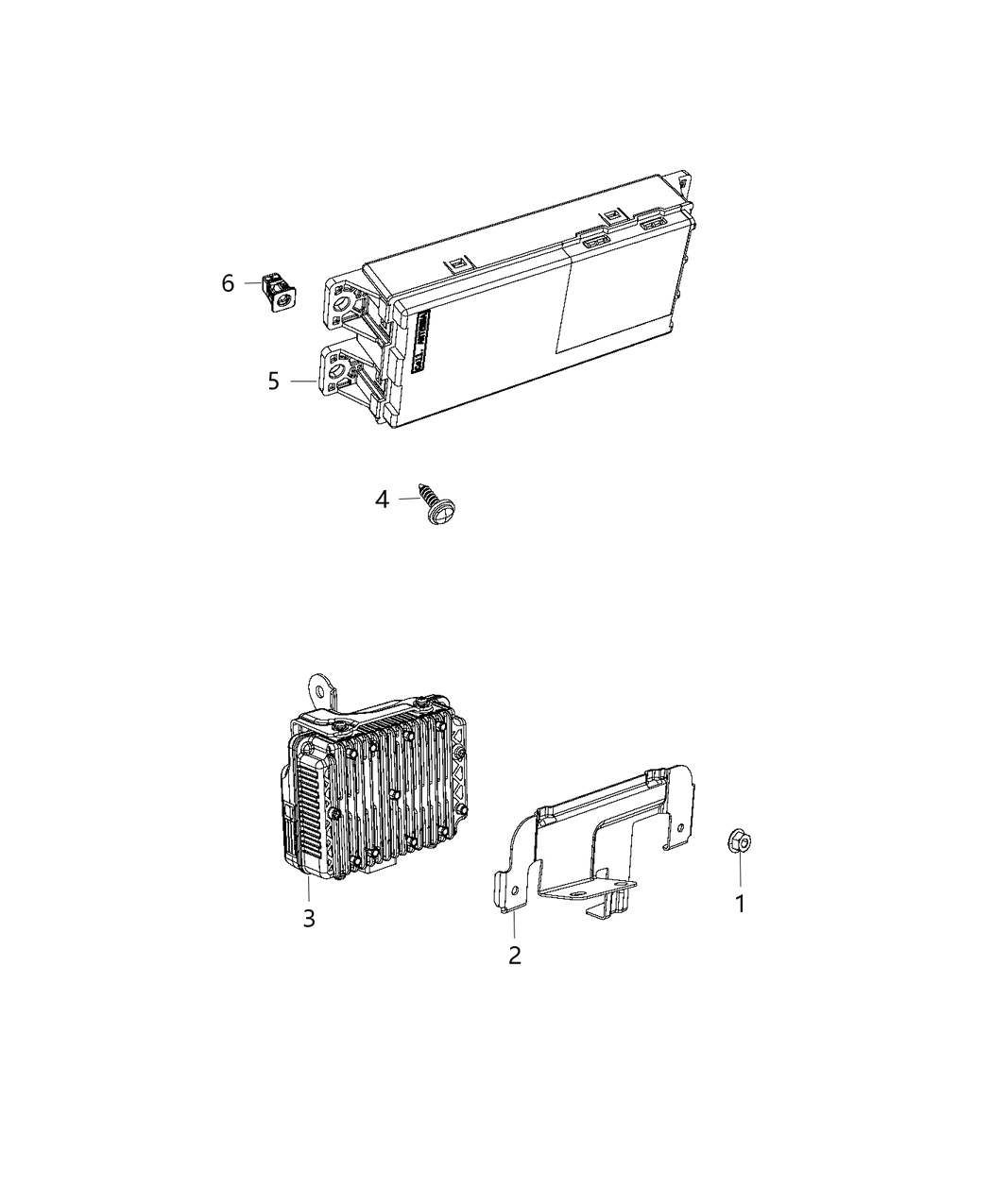 Mopar 68391555AB Module Telematics