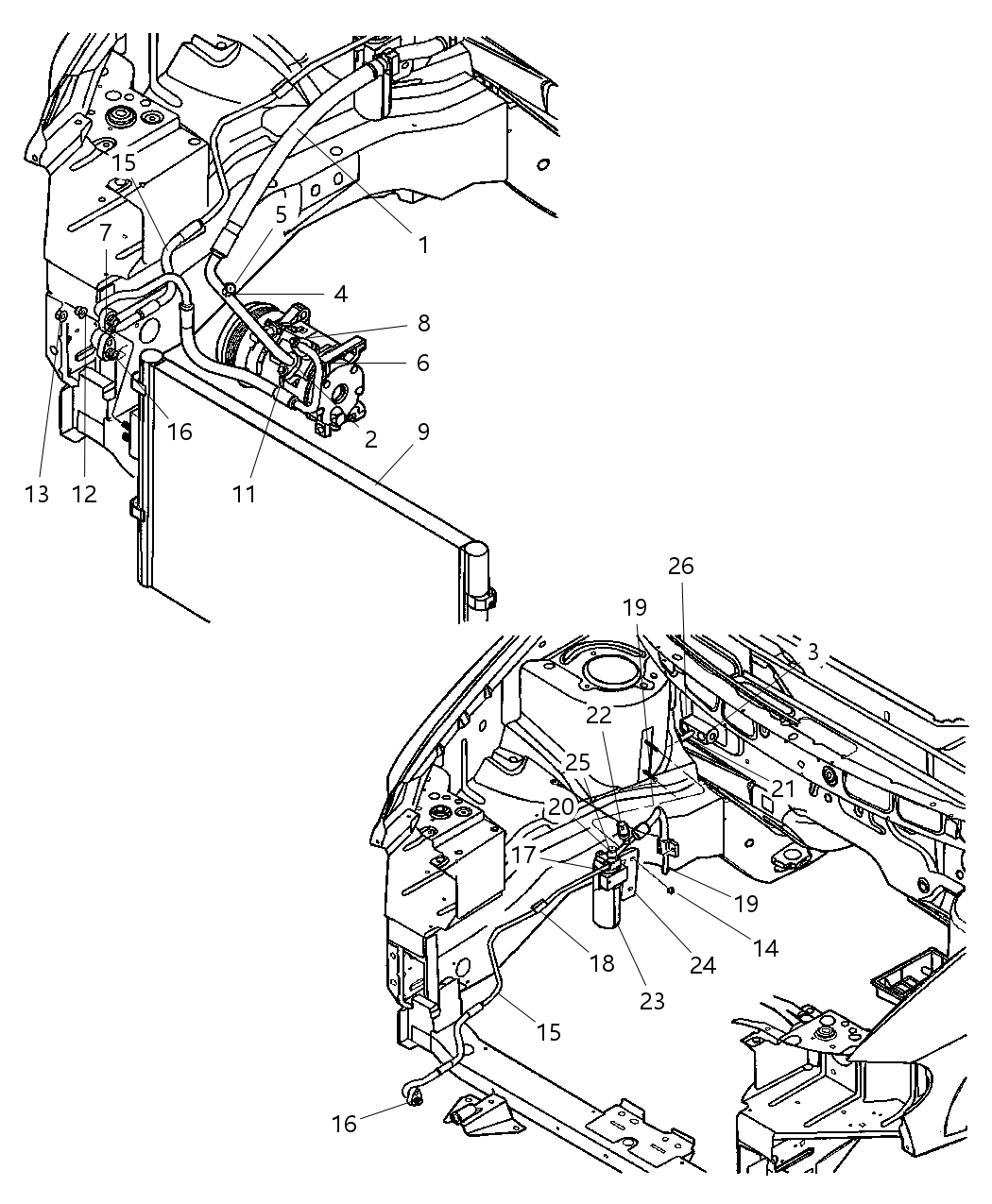 Mopar 4809227AD Condenser A/C Note:25 Pc Min Qty Mixture & Match