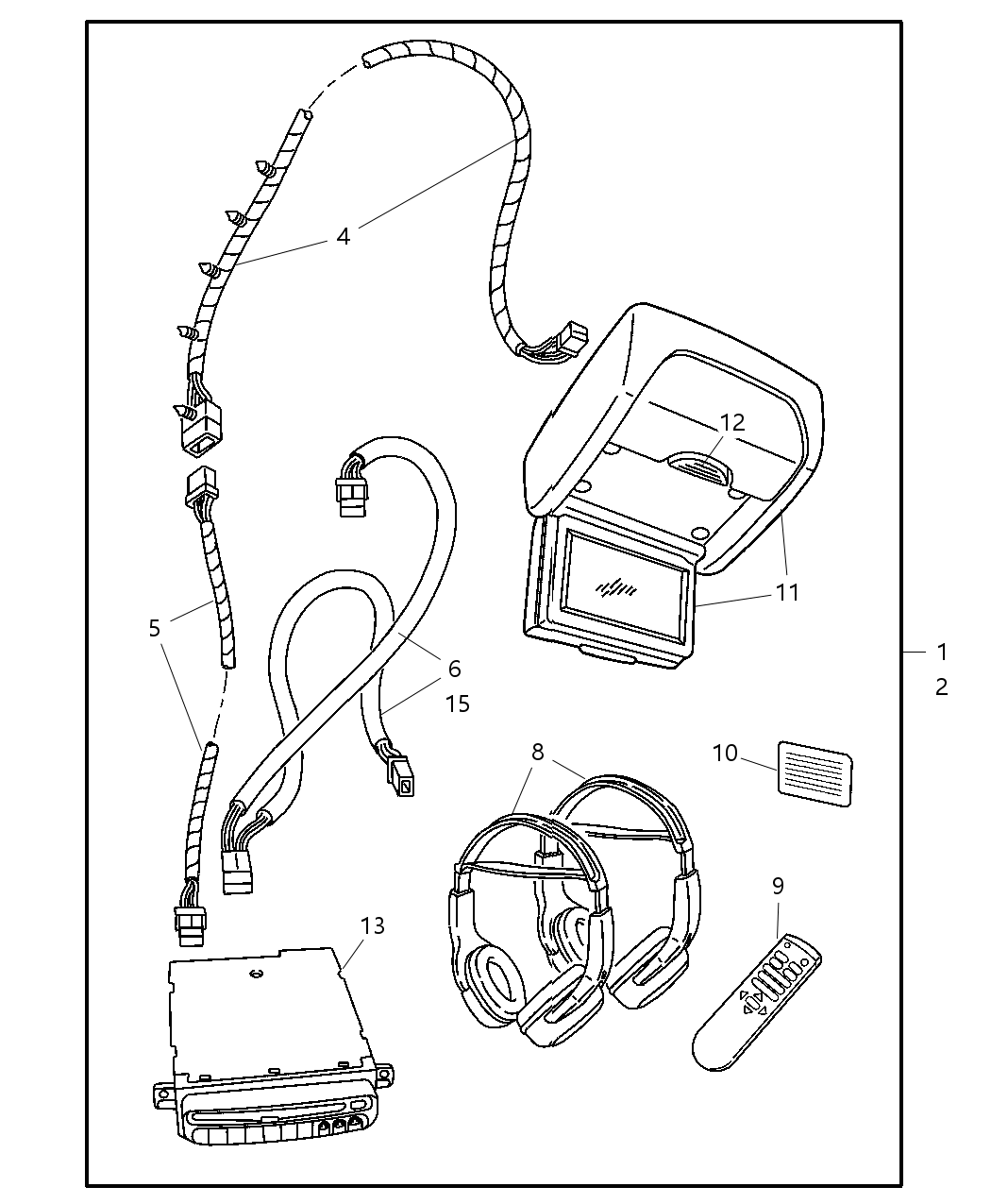 Mopar 4685908AG DVD Changer 4685908AG Mopar DVD Changer